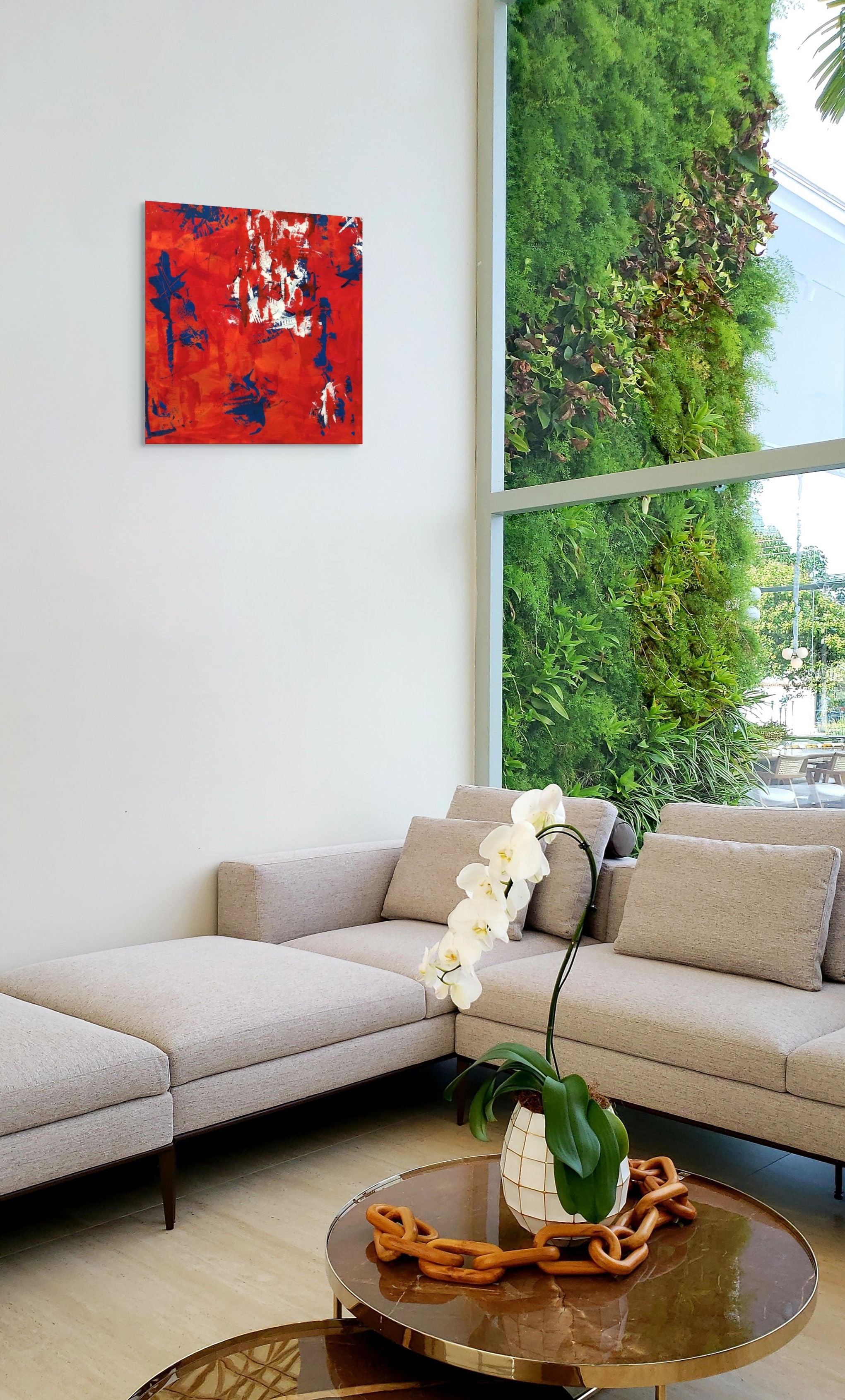 Held in Tension - Canvas Print - (26" x 26")